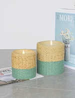 unique led wax candle